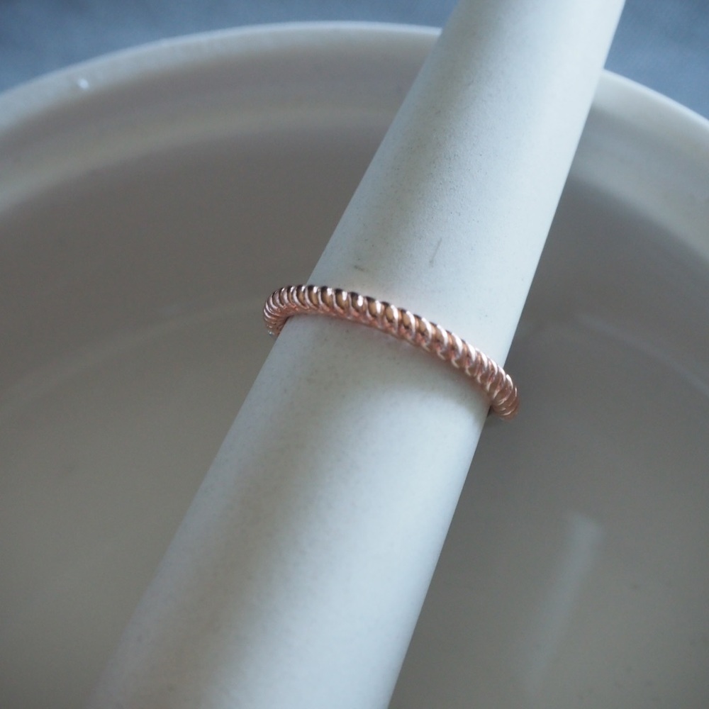 Ti Sento rose gold plated ring